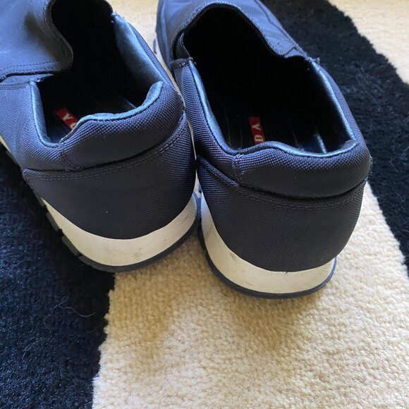 Black Prada Sport Nylon Slip On Tech Sneakers Size 7.5 - Picture 6 of 9